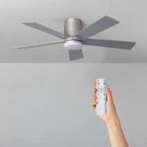 Techbrey - Deckenventilator Leise Flatiron 132cm DC-Motor für Außen Mit Licht Fernbedienung