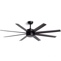Deckenventilator Leise Hidra Schwarz 157cm DC-Motor Wählen Klingen: True, Ohne Licht, Fernbedienung, WiFi:False