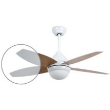 Todoelectrico - Deckenventilator Muna mit einstellbarem CCT-Licht und Ø91-Steuerung, 4 Flügel, Weiß