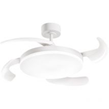 Deckenventilator mit Licht Perenz 7190 b ct Weiß – ø 106 cm, 4 Flügel, 6 Geschwindigkeiten, Gleichstrommotor 35 w, geräuschlos