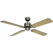 Deckenventilator telesto Chrom gebürstet ohne Steuerung