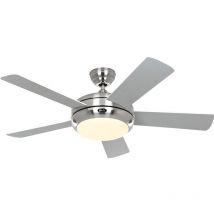Deckenventilator Titanium Chrom 105 Weiß / Lichtgrau