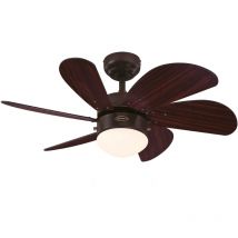 Deckenventilator Turbo Swirl Espresso 76 cm mit Licht