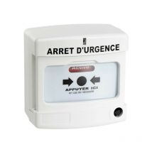 Déclencheur manuel blanc nf - simple contact