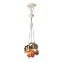 Ferroluce - deco' afoxe C2657, Plafonnier à Suspension en Céramique et Verre,