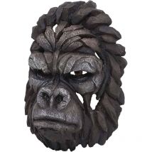 Hegele - Deco Skull HHG-392, Decoración de Pared Cabeza Trofeo, Poliresina Interior Exterior, Cabeza Gorila 34cm