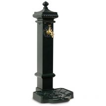 Decoration D ’ Autrefois - Fontaine de Jardin Aluminium-Métal Vert 29x33x76cm - Décoration d'Autrefois