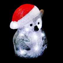 Hibou lumineux extérieur H24cm 20 led + transfo - Feeric lights & christmas
