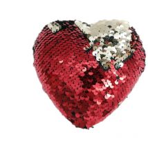 Déco pour sapin de Noël en sequin Cœur