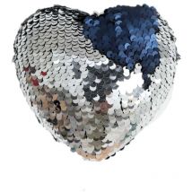 Déco pour sapin de Noël en sequin Cœur