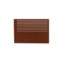 Decoclim - Face dos pour cache en aluminium brun rouge taille s - 23AS8012-DOS