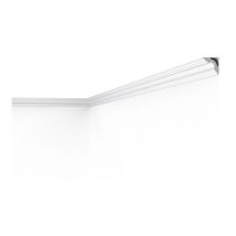 Decoflair - D12 Moulure de plafond Polystyrène 30 x 30 x 2000 - 2 pièces