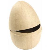 Decopatch - BT017O - 1 supporto in cartapesta marrone 6x6x8 cm, portauova