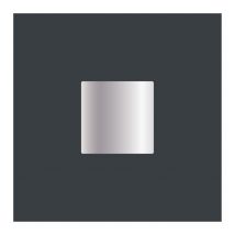 Décor Carré Plein Alu pour porte et portail 120x120