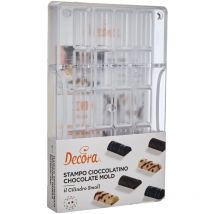 0050115 Stampo Professionale Cioccolatino Cilindro Piccolo, 20 cavità, 33 x 16 x h 8 mm, In Policarbonato, Ideale per Realizzare Cioccolatini Lucidi,