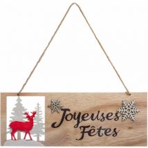 Décoration de Noël à suspendre en bois Jeanne