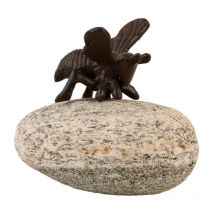 Abeille en fonte sur galet - Esschert Design