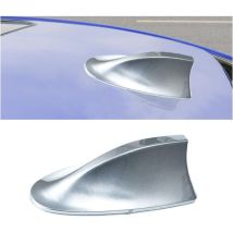 Haifischflossen-dachantennen-dekoration, Auto-haifischflossen-antennenabdeckung, Auto-dachantennen, Für Die Meisten Autos, Signalverbesserung (silber)