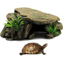 Décoration d'aquarium en résine pour terrasses et terrasses - Plateforme d'escalade - Cachette pour aquarium