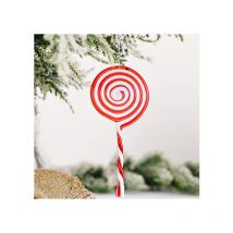 Décoration de canne de noël en acrylique, petite canne, pendentif de bonbons en acrylique, décoration de noël