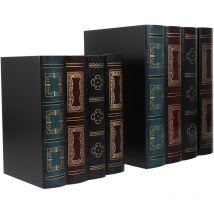Décoration de faux livres 2 pièces Ornements de livres de simulation créatifs Décorations de faux livres pour la maison