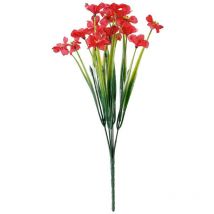 Décoration de jardin, 12 bouquets de fleurs artificielles d'extérieur, arbustes en plastique synthétique, résistants à la décoloration, à suspendre,