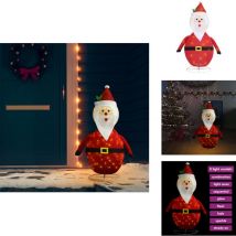 Décoration de Noël Figurine Père Noël led Tissu de luxe 120 cm - Décoration Noel - Figurine Pere Noel - Lumière Led - Noël - Arbre De Noel