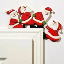 Décoration de porte de Noël Père Noël