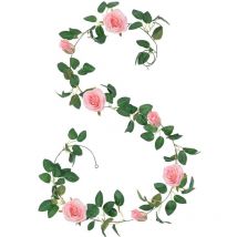 Décoration de table en forme de vigne de roses pour mariage