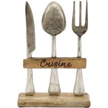 Décoration en manguier et aluminium Cuisine