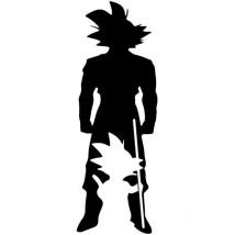 Epikasa - Décoration en Métal Dragon Ball 5, Métal, Noir, 32x1,5x99 cm