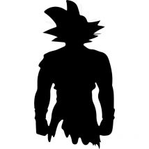 Epikasa - Décoration en Métal Dragon Ball 7, Métal, Noir, 55x1,5x100 cm