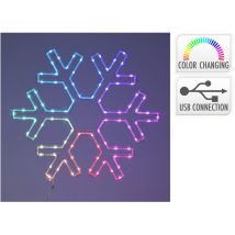 Décoration Led En Cristal De Glace, Rvb, 90 Led, Connexion Usb. Basics