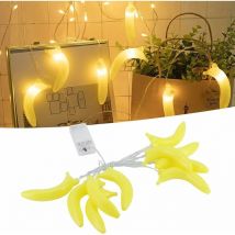 Decoration Light, Battery Powered Simulation led Fairy Lights Banana Shape Light for Bedroom for Yard Groofoo