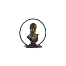 Décoration lumineuse DKD Home Decor Résine LED Africaine (35,5 x 11 x 36 cm)