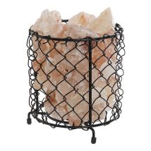 Décoration lumineuse Dkd Home Decor sel noir orange 15 l 17 x 17 x 17 cm