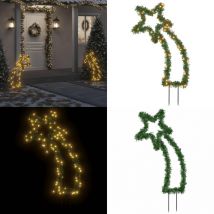 Vidaxl - Décoration lumineuse météore de Noël avec piquets 115 led 89 cm - Décoration Noel - Éclairage Noel - Meteore Luminaire - Sapin Artificiel