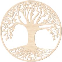 Décoration murale en bois arbre de vie