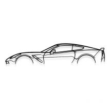 CORVETTE C7 GRAND SPORT - DÉCORATION MURALE EN MÉTAL - Silhouette de voiture, Œuvre d'Art Iconique rétro et pour la Décoration d'Intérieur de vos