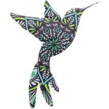 Décoration murale en métal en forme de colibri Décoration murale suspendue en métal Décoration murale en forme de colibri