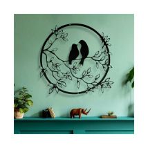 Serbia - Décoration Murale En Métal, Signe D'oiseau Figurine Décoration Murale Silhouette D'oiseau Art Sculpture Murale Rond Pour Décoration Murale,