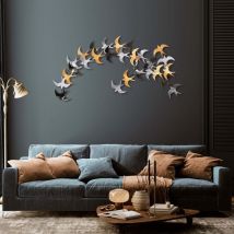 Asir Group – Décoration murale en métal Vol – Métal, 62 cm x 137 cm – Autre déco murale