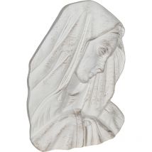 Biscottini - décoration murale madonna face blanc antique fabriquée en italie
