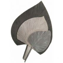 Dkd Home Decor - Décoration murale dkd homedecor bois gris feuille mdf de plante (59 x 2 x 91 cm)