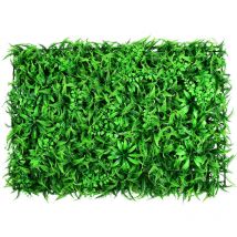 Décorations de fête Mur végétal vert Simulation Décoration murale végétale Salon Intérieur Fond Mur de fleurs Mur vert Tenture plastique Faux Pelouse