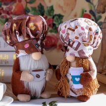 Décorations de Gnome de Café, Cadeaux de Gnome pour Femmes, Décorations de Table Basse pour Salon Cuisine, Décorations de Gnome pour la Maison,