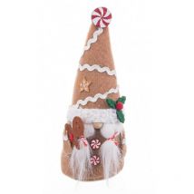 Décorations de Noël Beige Multicouleur Sable Tissu Fille 8 x 6 x 19,5 cm
