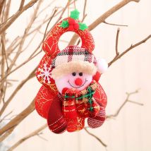 Décorations de noël cerf de noël bonhomme de neige décorations d'arbre de noël pendentif(bonhomme de neige)