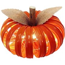 Yzmrbdqc - Jack-o-lanternes, décorations de table de Thanksgiving Décorations de table d'Halloween, ornements décoratifs empilés éclairés en bois,