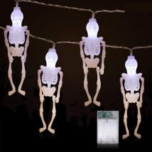 Feiyue - Décorations d'Halloween - Guirlande lumineuse d'Halloween de 3 mètres avec 20 led